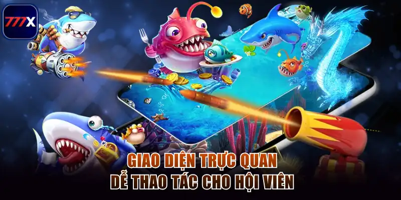 Giao diện trực quan dễ thao tác cho hội viên