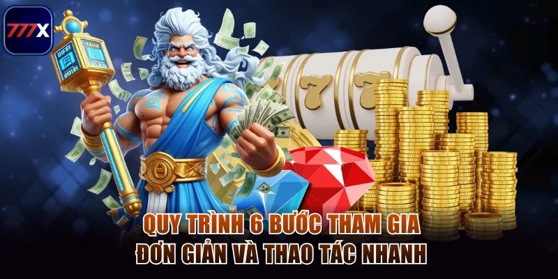 Quy trình 6 bước tham gia đơn giản và thao tác nhanh