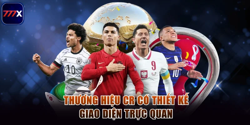 Thương hiệu CR có thiết kế giao diện trực quan
