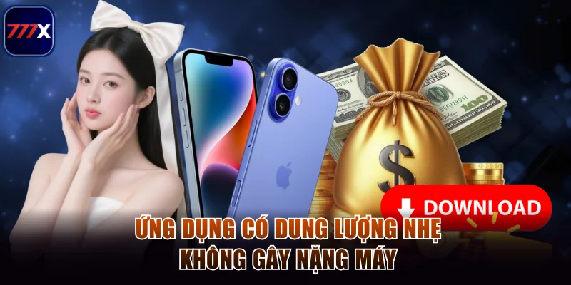 Ứng dụng có dung lượng nhẹ không gây nặng máy